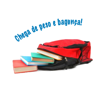 Foto de mochila e livros